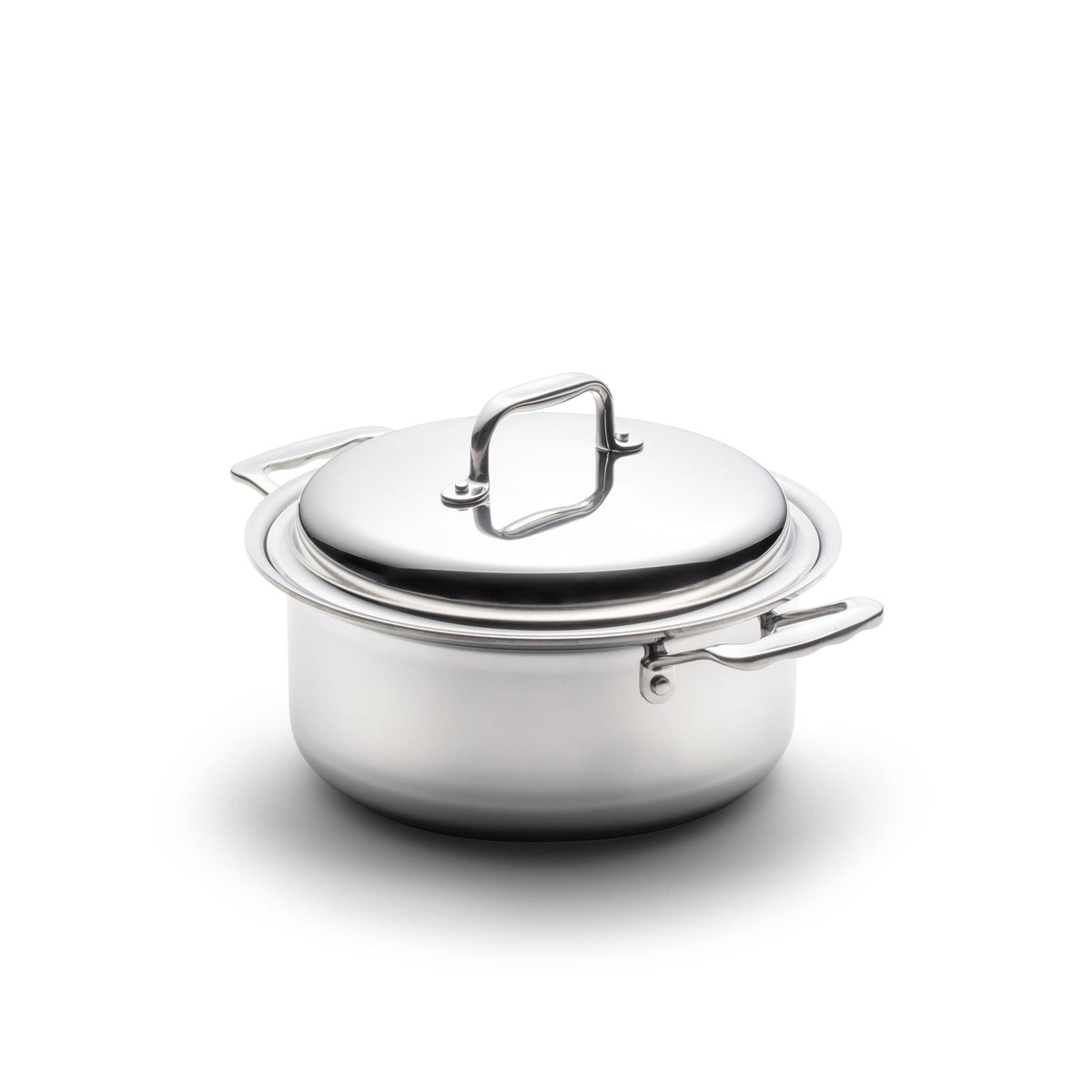 Stainless Steel Stockpot, 4 Quart Stock Pot with Cover, Stainless Steel Construction for Soups, Pasta and Family-Size Cooking image 1