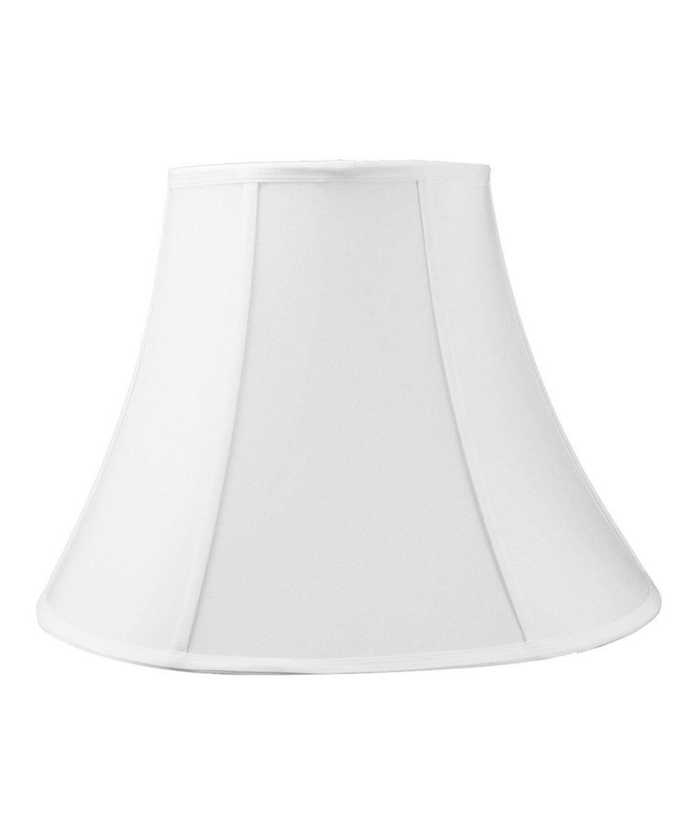 Fabric Lamp Shade, 12"W x 10"H White Bell Shantung for Table Lamps, Floor Lamps and Soft Room Lighting image 1