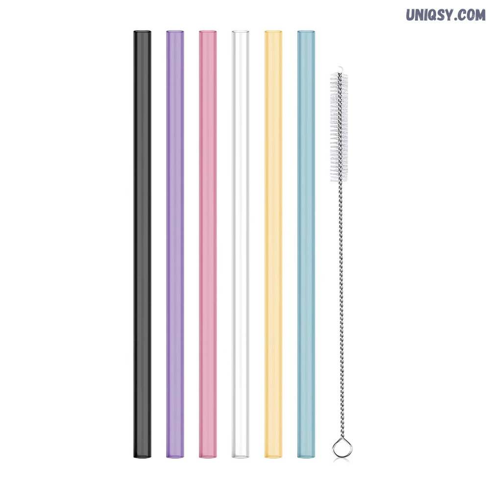Reusable Straw Kit, Set for Stanley 20 30 40 oz Tumblers 6 Pcs, Dishwasher-Safe Care for Tumblers, Smoothies and Everyday Drinks image 1