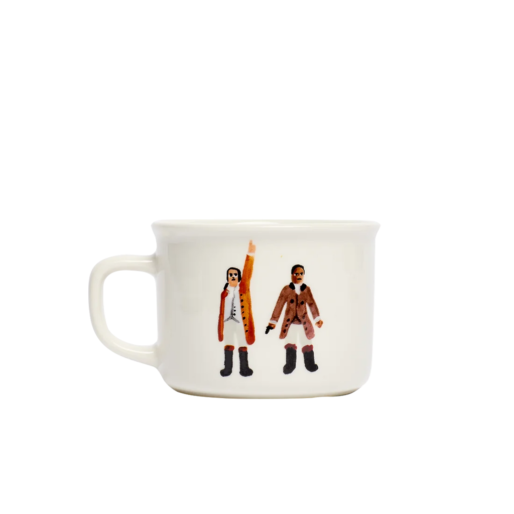 Coffee Mug, HAMILTON TALK LESS SMILE MORE (7.7OZ) for Kitchen Tables, Workspaces and Daily Hydration image 1
