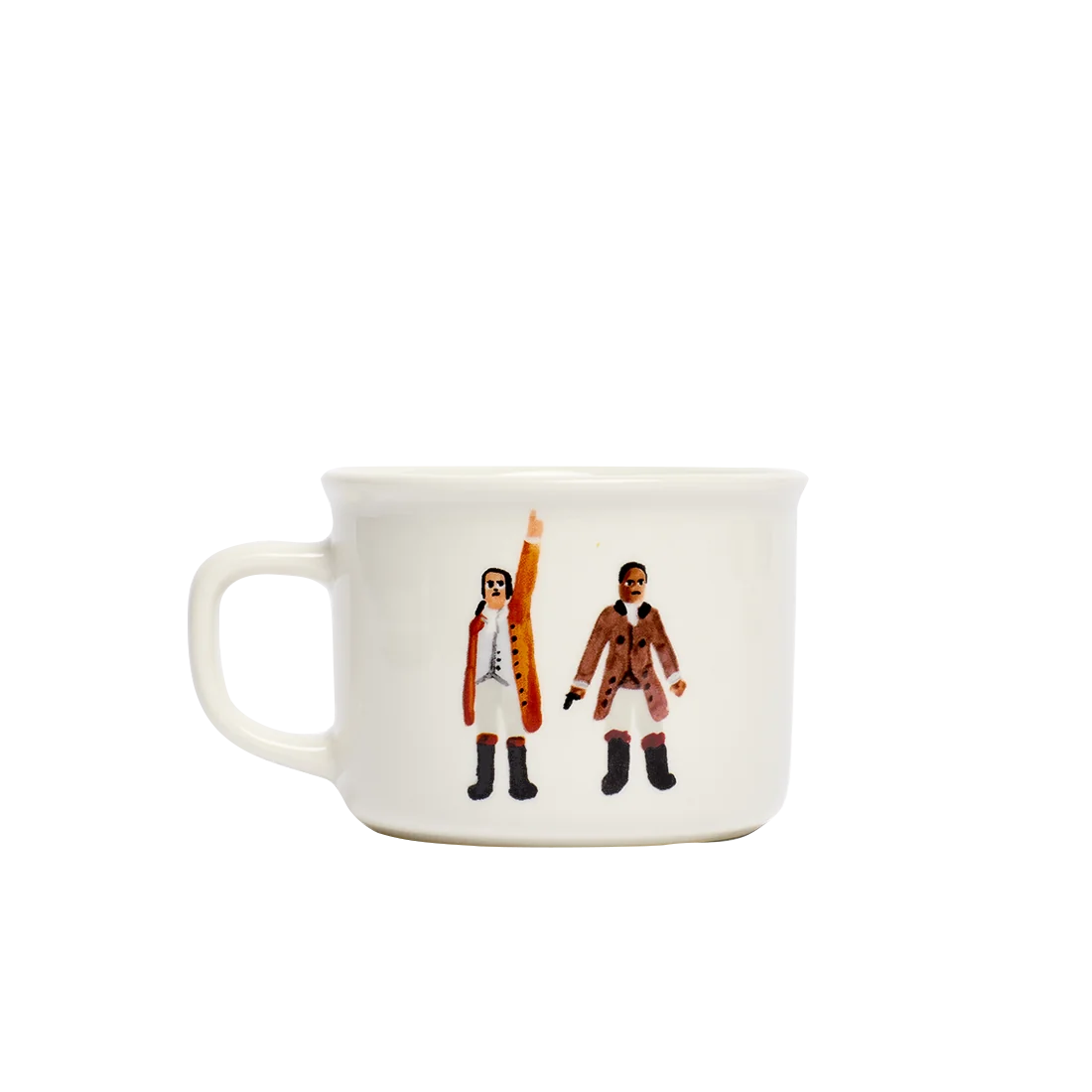 Coffee Mug, HAMILTON TALK LESS SMILE MORE (7.7OZ) for Kitchen Tables, Workspaces and Daily Hydration image 1