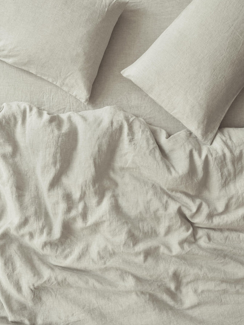Duvet Cover, Oatmeal 100% Linen, Breathable Construction for Bedroom Layering, Comforter Covers and Everyday Bedding, 2 Size Options image 1