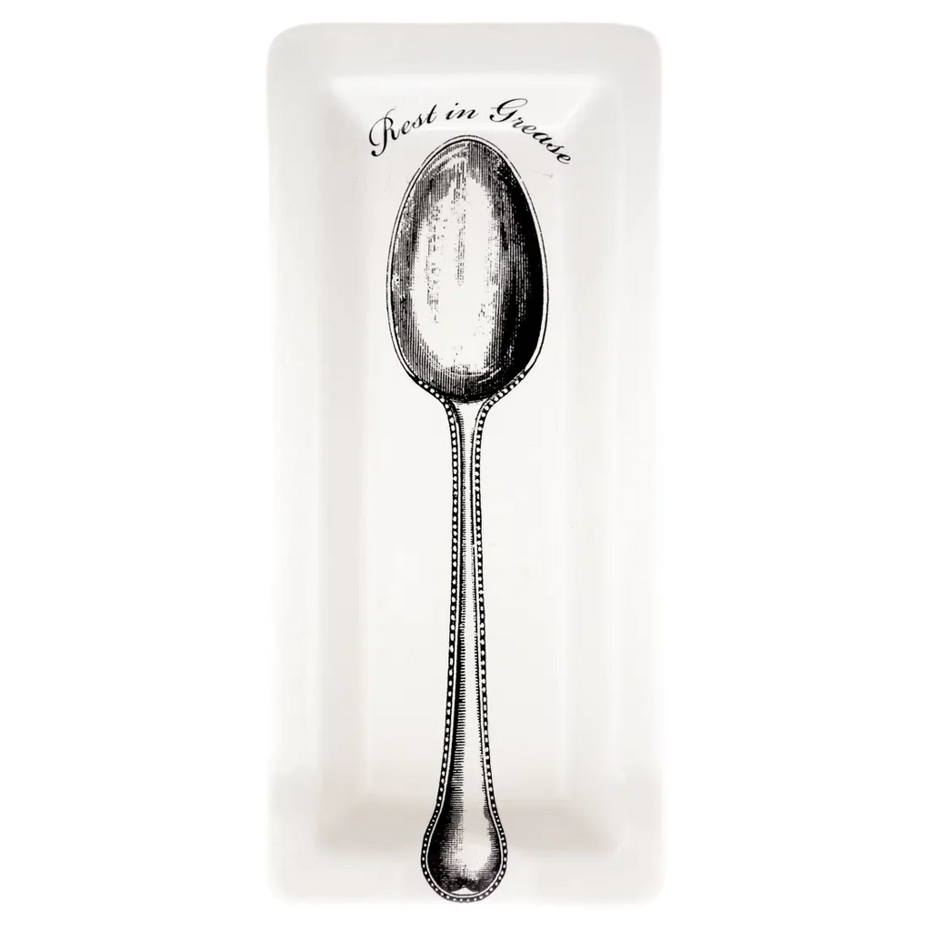 Dinnerware, FUNNY LITTLE TRAYS REST IN GREASE (4"x9") for Everyday Meals and Table Settings image 1