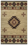 Area Rug, Southwest SU2007 Khaki for Hallways, Dining Spaces and Home Decor, 12 Size Options image 1