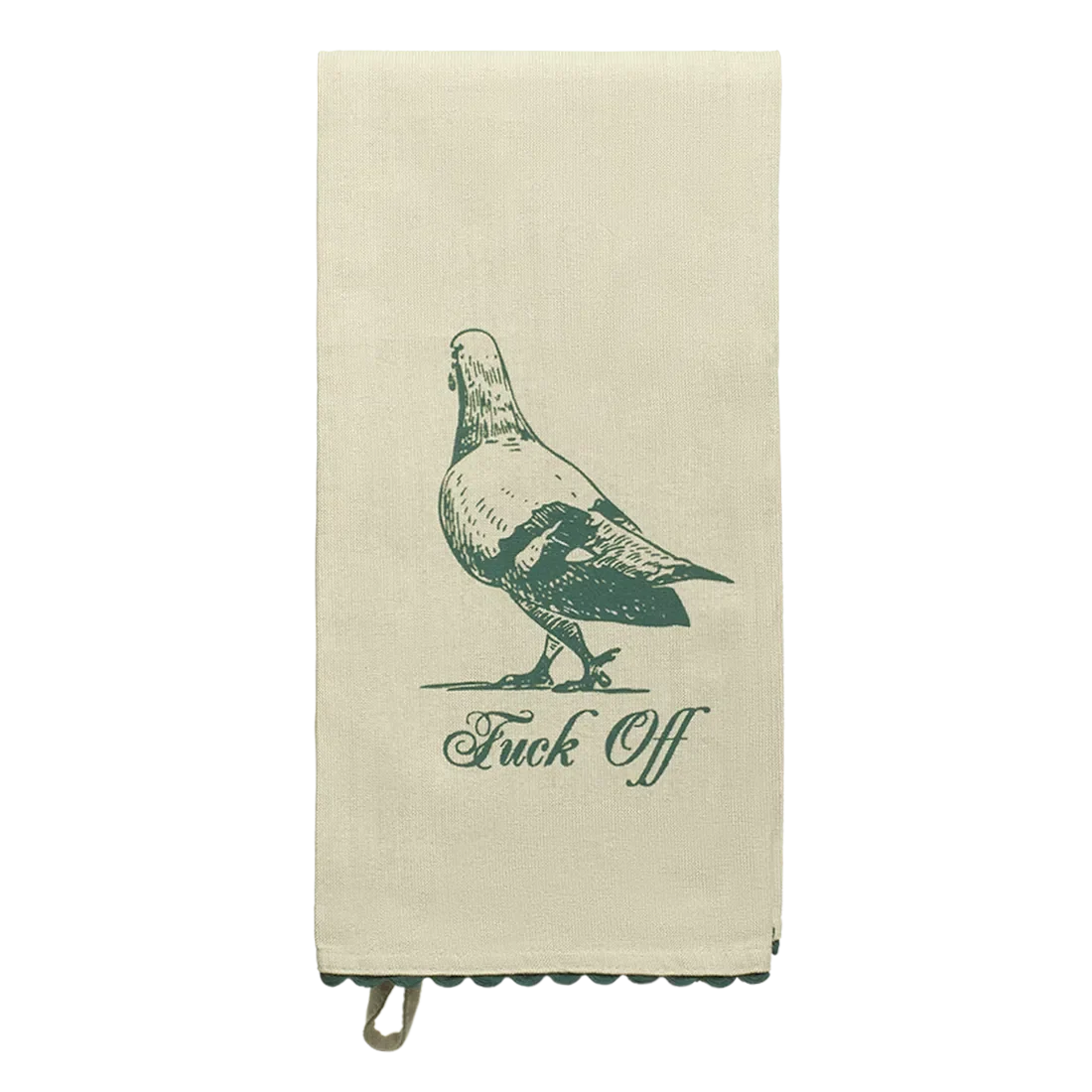 Kitchen Tea Towel Set, PLEASANTRIES FUCK OFF for Cooking Areas, Hand Drying and Kitchen Decor image 1