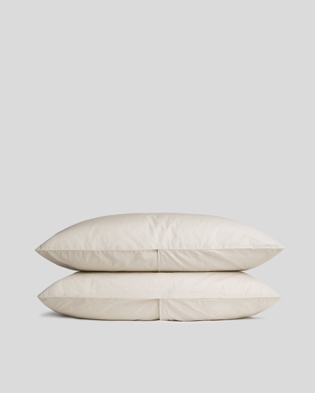 Pillowcase Set, Percale (Bone), Lightweight Design for Guest Rooms and Daily Bedroom Comfort, 2 Size Options image 1