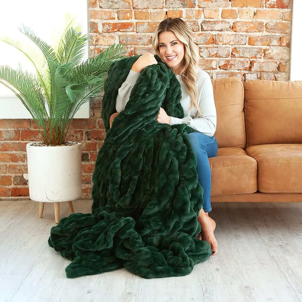 Cozy Throw Blanket, Hugs Pine for Living Rooms, Bedrooms and Everyday Lounging, 5 Size Options image 1