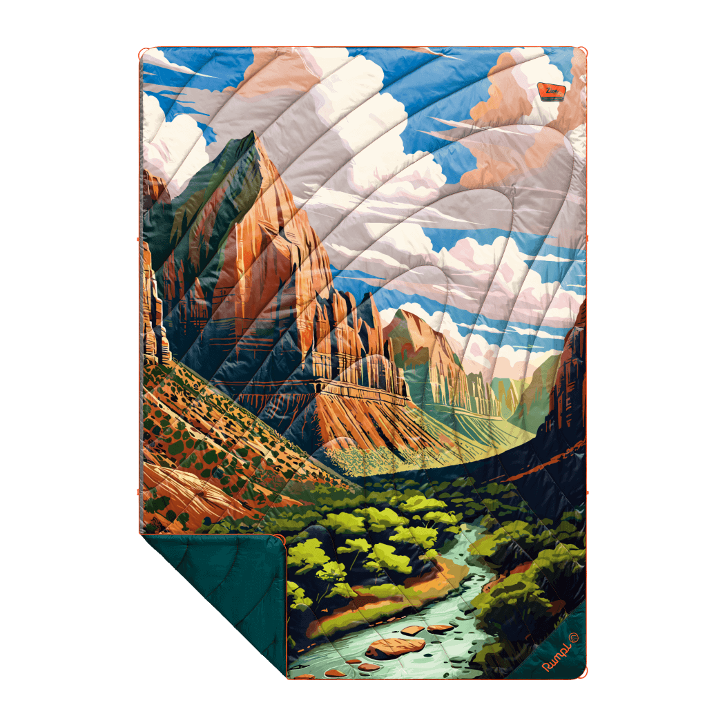 Cozy Throw Blanket, Original Puffy Zion, Waterproof Protection for Sofas, Beds and Relaxing at Home image 1
