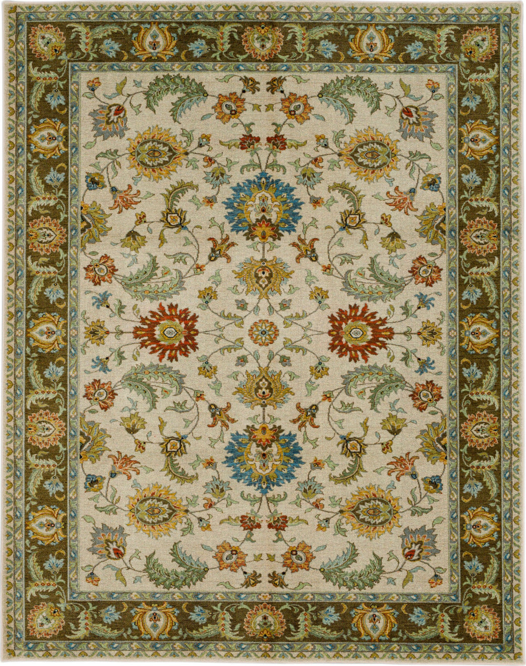 Area Rug, Kaleidoscope Tatiana Beige for Hallways, Dining Spaces and Home Decor, 2 Size Options image 1