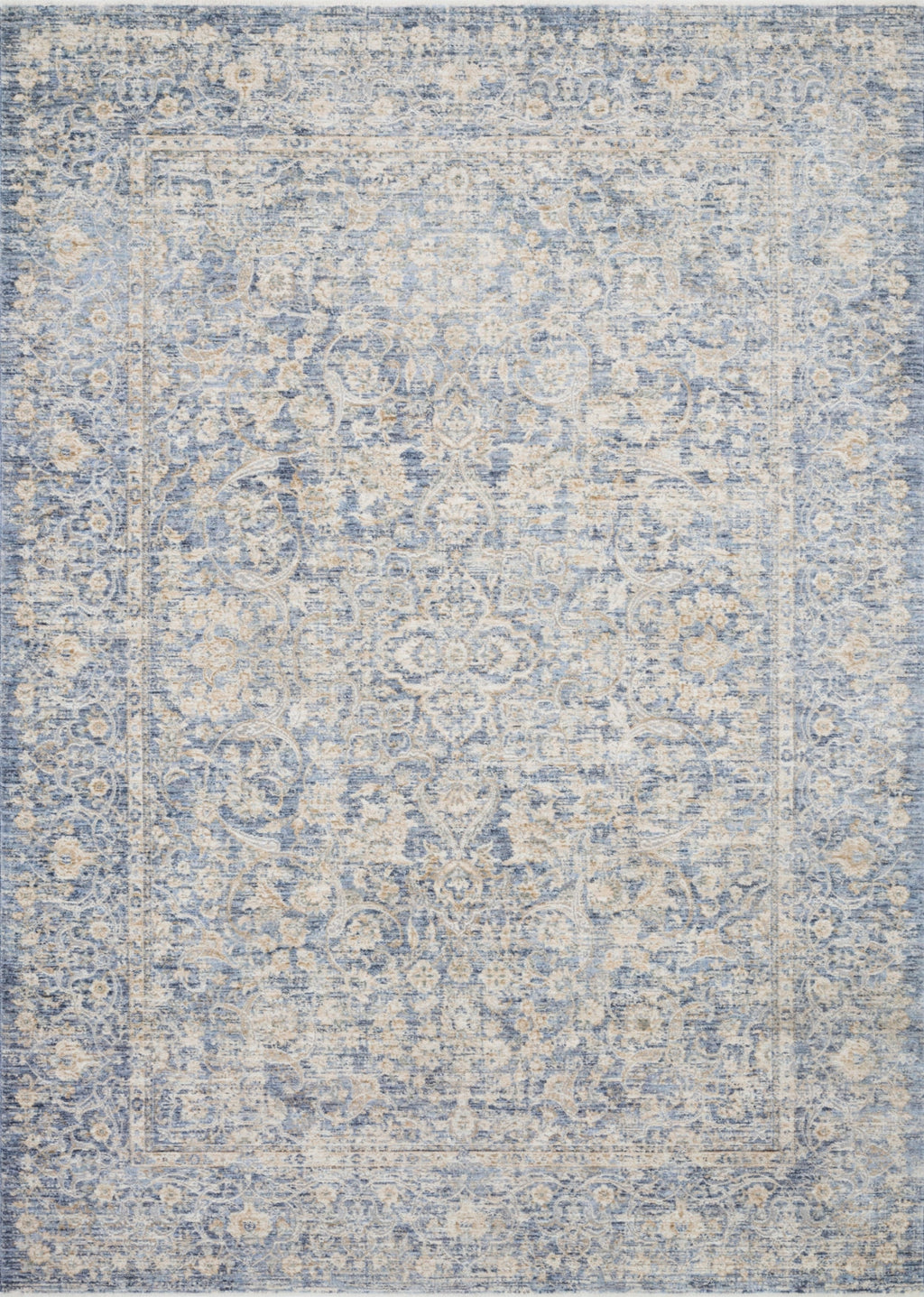 Kitchen Cookware, Pandora PAN 01 Blue Gold Area Rug for Everyday Meals and Home Cooking, 13 Size Options image 1
