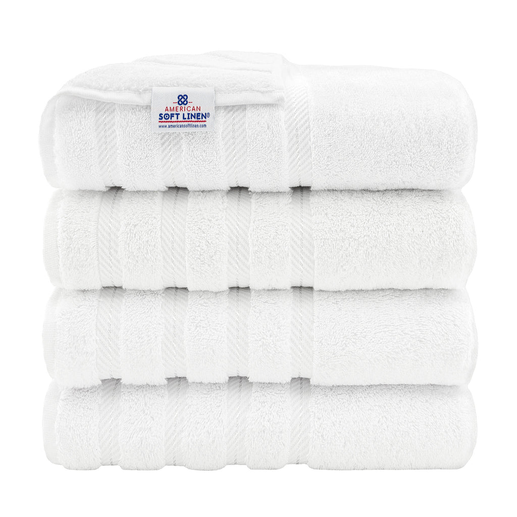 Bath Towel Set, 100% Cotton Turkish Towels for Bathroom, 4 for Home Bathrooms and Everyday Care, 21 Color Options image 1