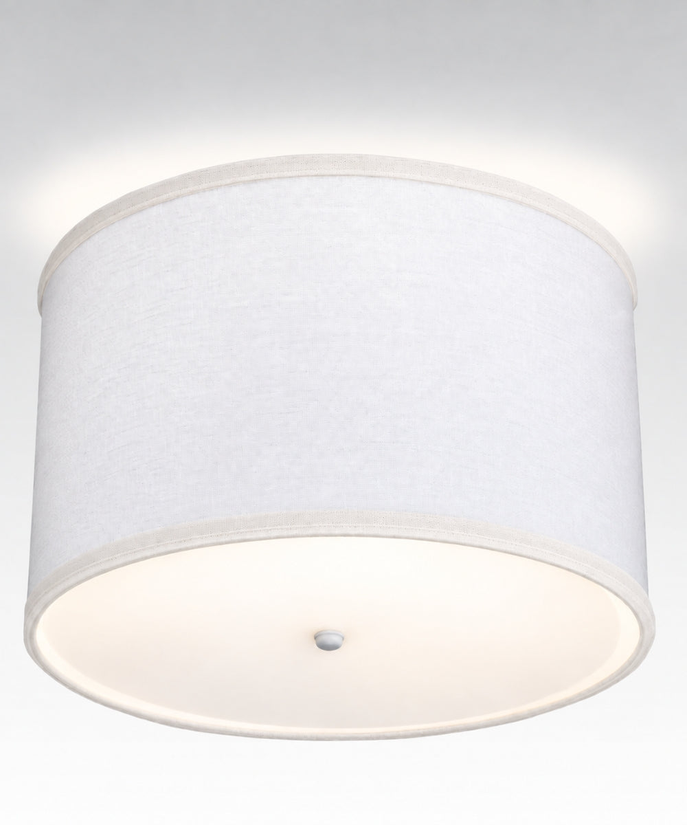 Ceiling Light Conversion Kit, 14"W White Fabric Drum for Existing Center-Post Dome Fixtures and Home Ceiling Lighting image 1
