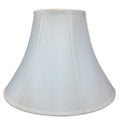 Fabric Lamp Shade, 17"W x 13"H White Bell Shantung for Lamp Replacement, Reading Corners and Living Spaces image 1