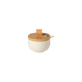 Dinnerware, Sugar Bowl with Spoon and Wood Lid Pacifica for Family Dining, Serving and Entertaining image 1