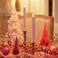 Flameless Candle, Rose Tan Tapers Set of 2 for Mantels, Entryways and Holiday Displays, Designed for Everyday Home Use image 1