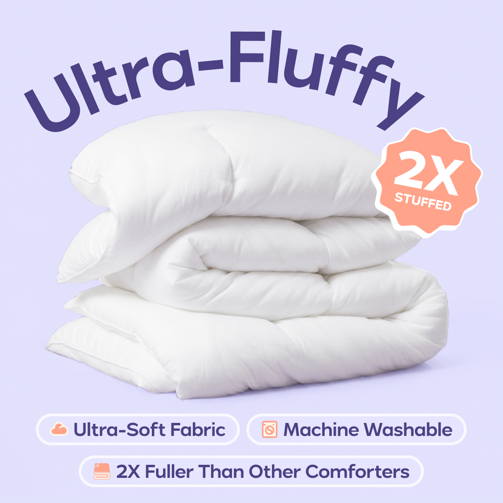 Bed Comforter, MarshMellow for Year-Round Bedroom Comfort and Restful Sleep, 3 Sizes and 10 Colors image 1