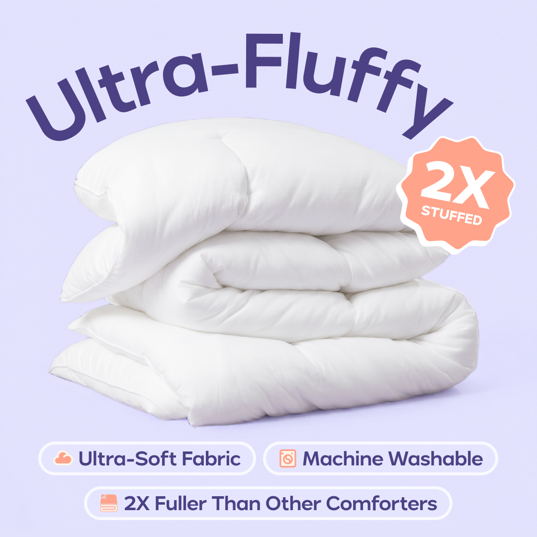 Bed Comforter, MarshMellow for Year-Round Bedroom Comfort and Restful Sleep, 3 Sizes and 10 Colors image 1