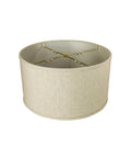 Lamp Shade, 18"W x 10"H Textured Oatmeal Shallow Drum for Lamp Replacement, Reading Corners and Living Spaces image 1