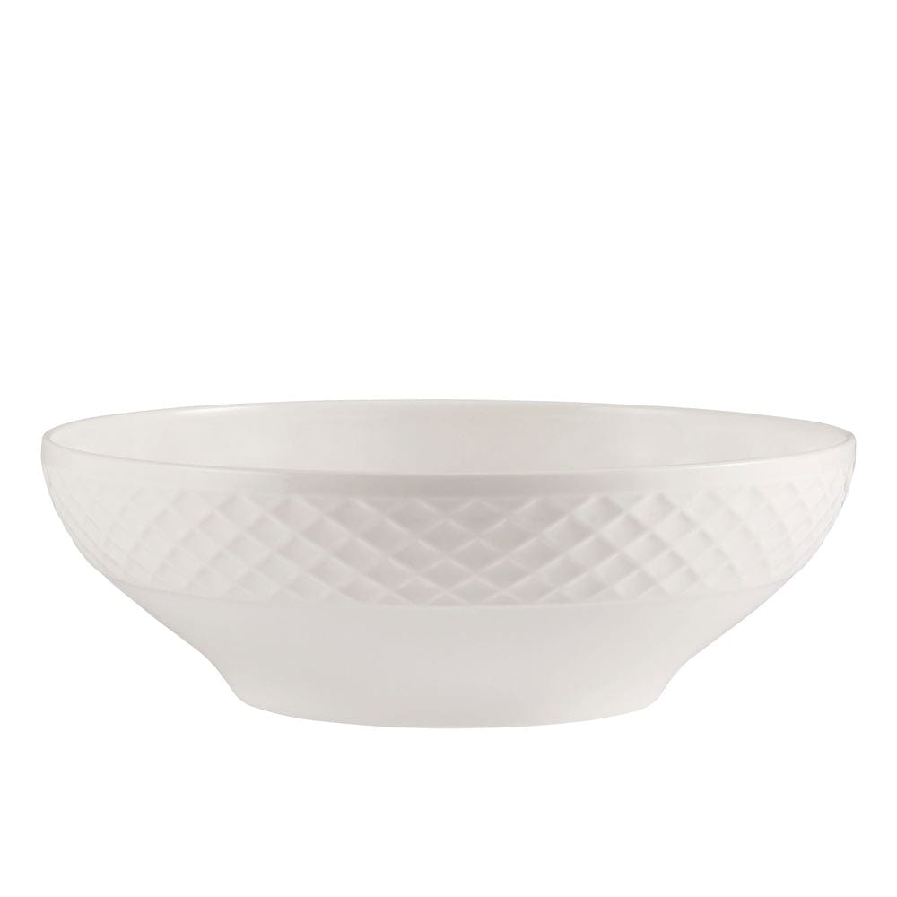 Dinnerware, Trellis White Vegetable Serve Bowl for Family Dining, Serving and Entertaining image 1