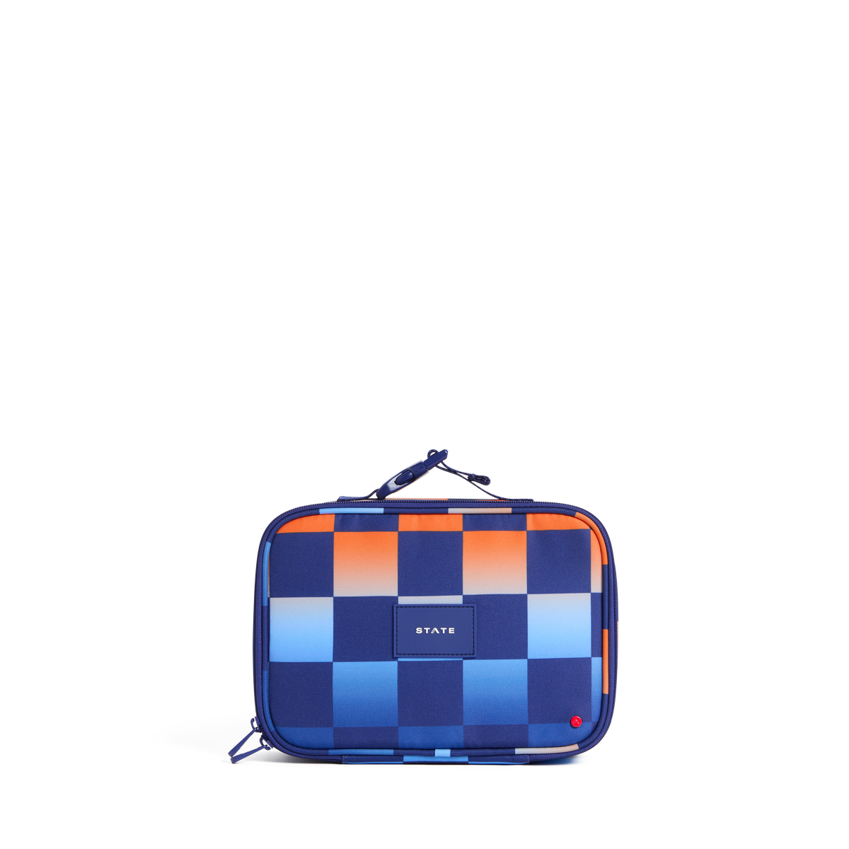 Insulated Lunch Box, Rodgers, Gradient Checkerboard, Detachable Divider for Daily Lunch Packing, School Meals and Portable Food Organization image 1