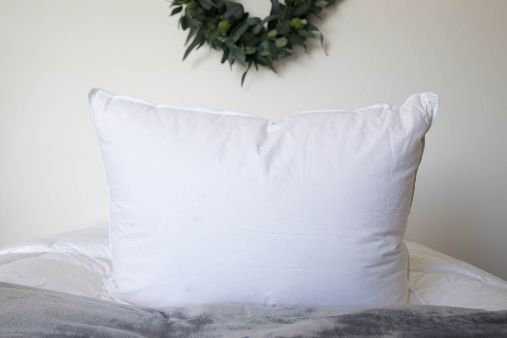 Bed Pillow, Etc. Luxury Goose Medium Support, Hypoallergenic Comfort for Sleeping, Reading and Bedroom Comfort, 4 Size Options image 1