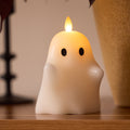 Flameless Candle, Bright White Spooky Ghost for Mantels, Entryways and Holiday Displays, Designed for Everyday Home Use image 1