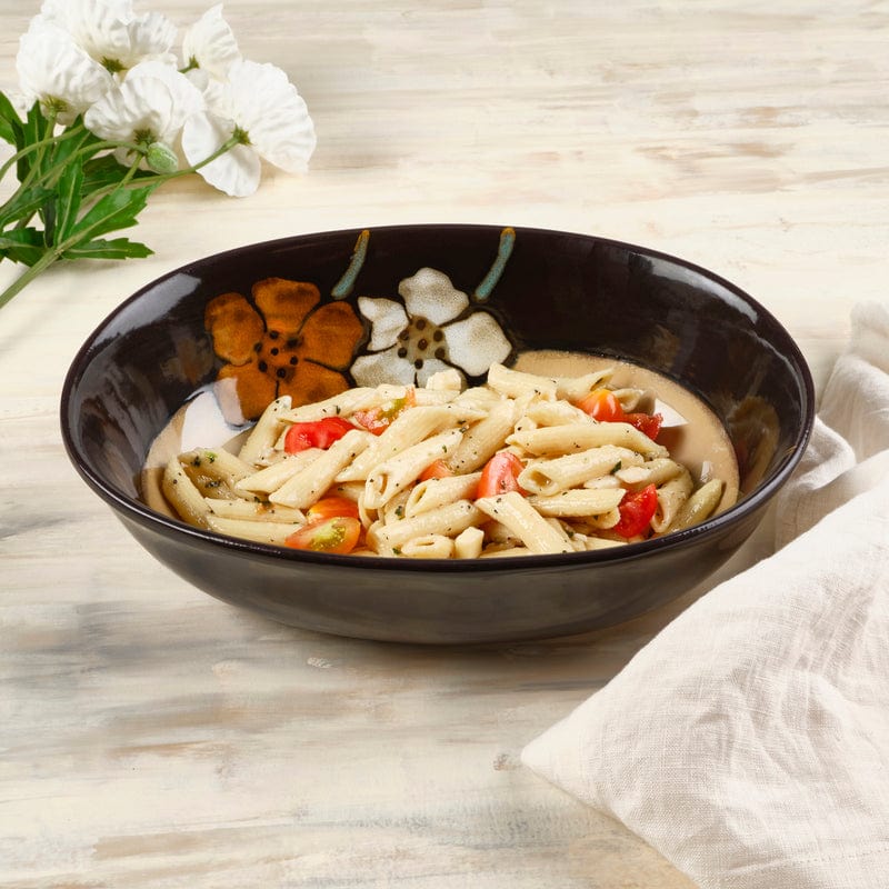 Dinnerware, Painted Poppies Oval Serve Bowl, Dishwasher-Safe Care for Family Dining, Serving and Entertaining image 1