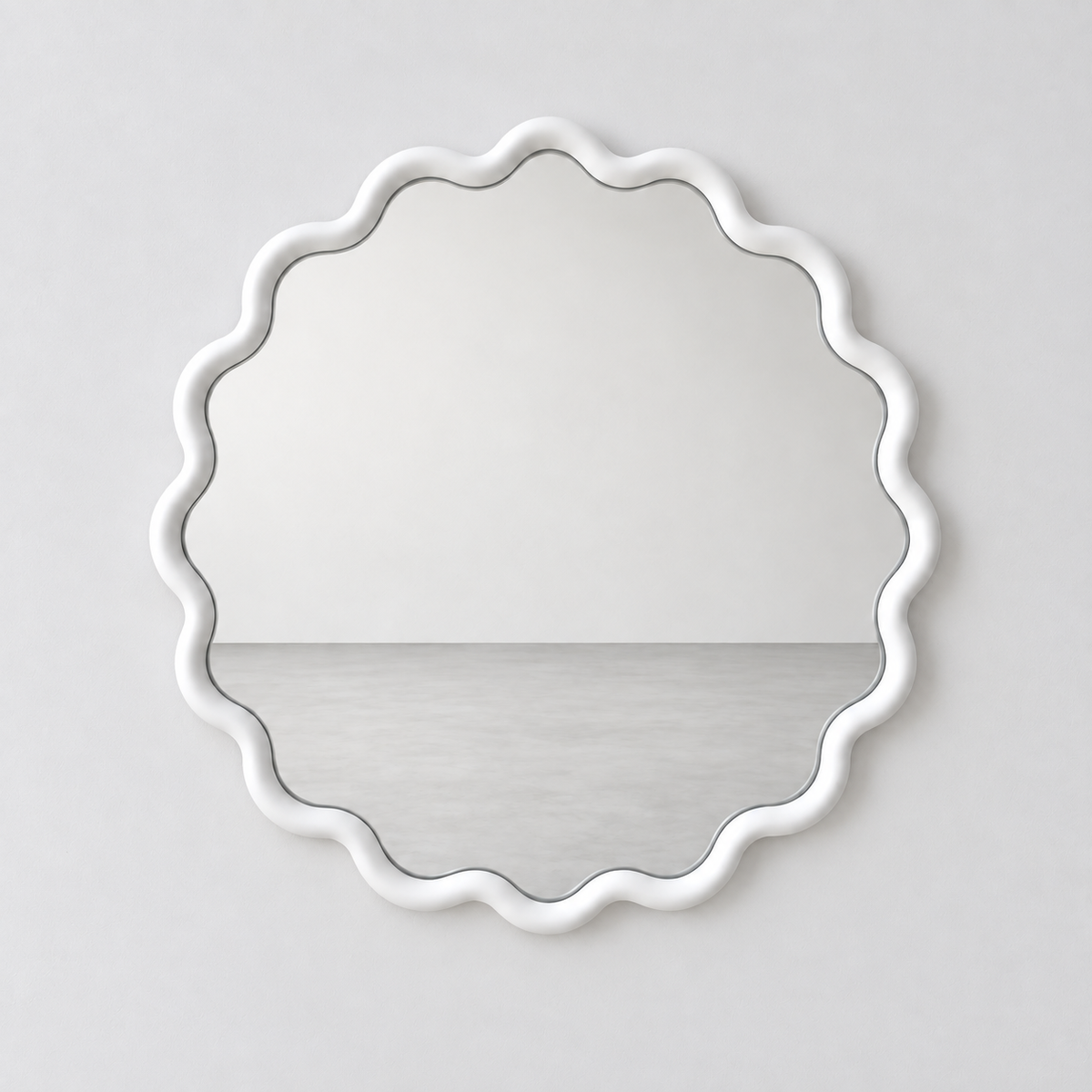 Home Wall Decor, Round Wave Mirror for Entryways, Bedrooms and Living Rooms, Designed for Hallways, Home Offices and Living Spaces image 1