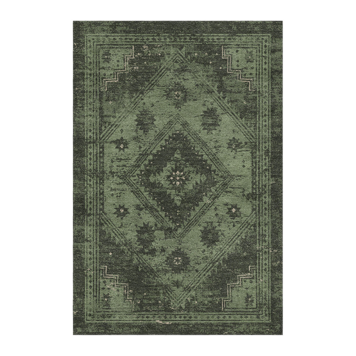 Area Rug, Montezuma Green for Living Rooms, Bedrooms and Entryways, 10 Size Options, Designed for Hallways, Dining Spaces and Home Decor image 1