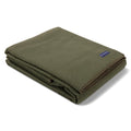 Cozy Throw Blanket, Pure & Simple Wool Olive, Lightweight Design, Machine-Washable Care for Living Rooms, Bedrooms and Everyday Lounging image 1