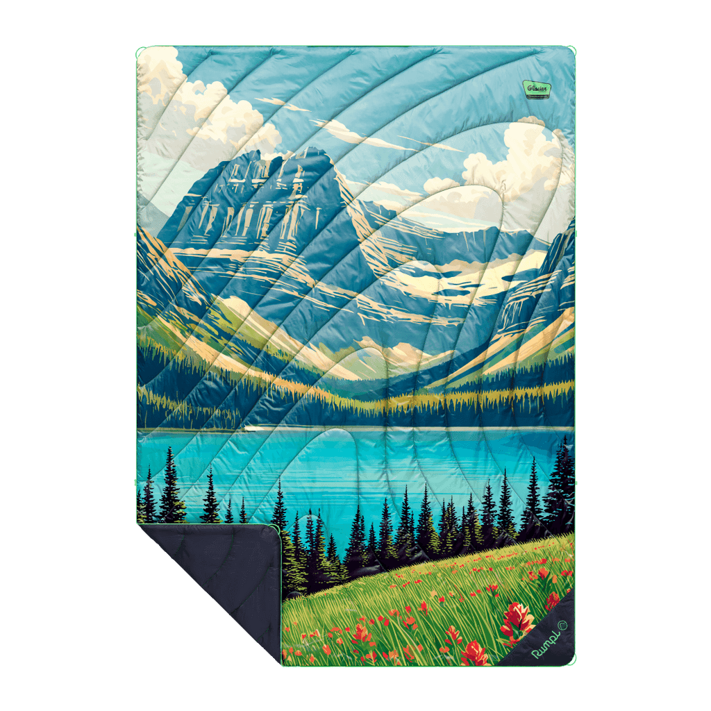 Cozy Throw Blanket, Original Puffy Glacier, Waterproof Protection for Sofas, Beds and Relaxing at Home image 1
