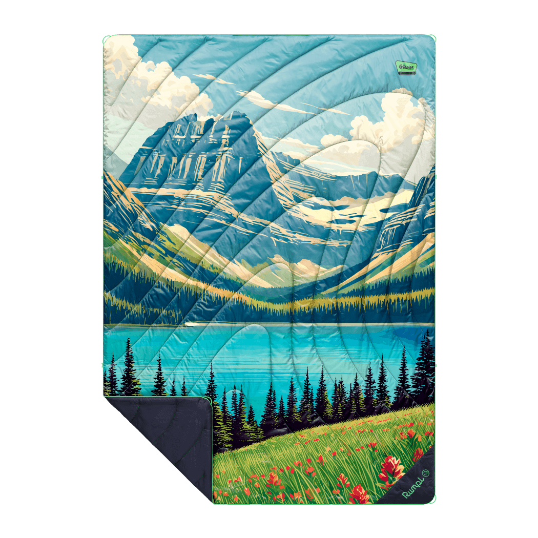 Cozy Throw Blanket, Original Puffy Glacier, Waterproof Protection for Sofas, Beds and Relaxing at Home image 1