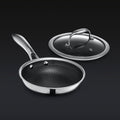 Stainless Steel Fry Pan, Hybrid with Lid, 7" for Stovetop Cooking, Family Meals and Daily Kitchen Use image 1