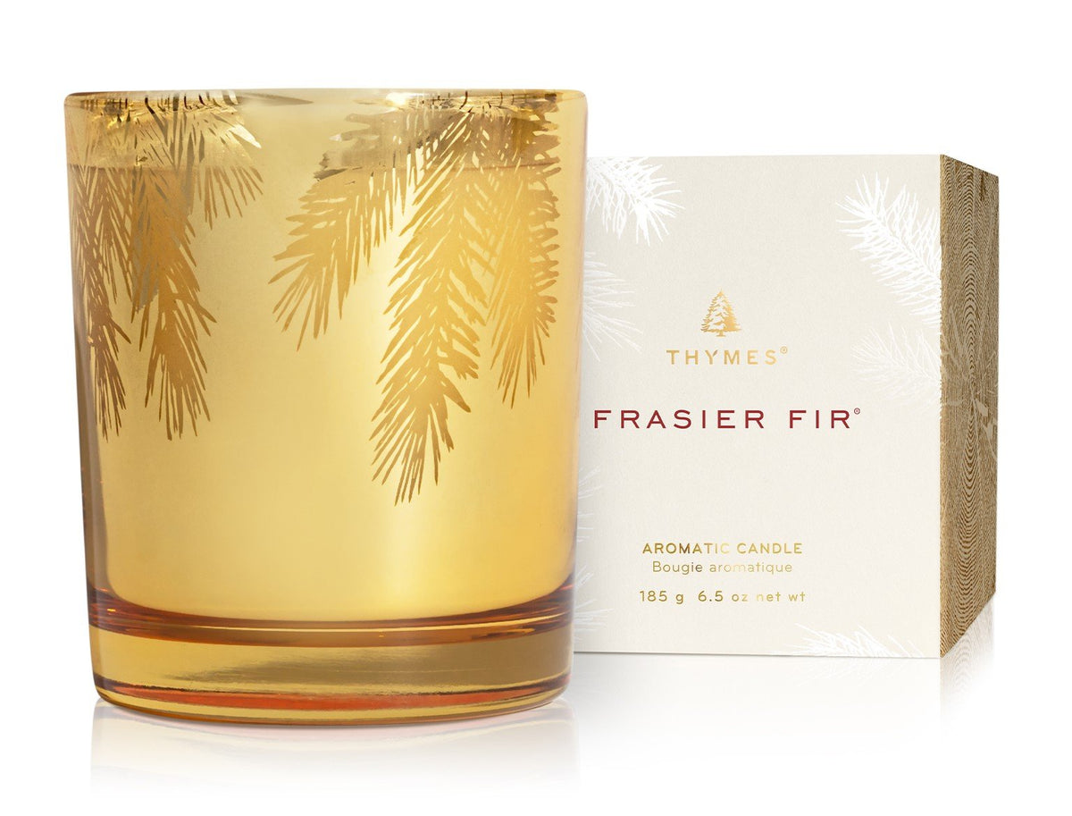 Decorative Candle, Frasier Fir Gilded 6.5oz for Living Rooms, Bedrooms and Relaxing Evenings image 1
