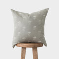 Decorative Pillow Cover Set, Fleur Gray Floral 18" 22" 24", Machine-Washable Care for Bedroom Styling and Living Room Decor, 3 Size Options image 1