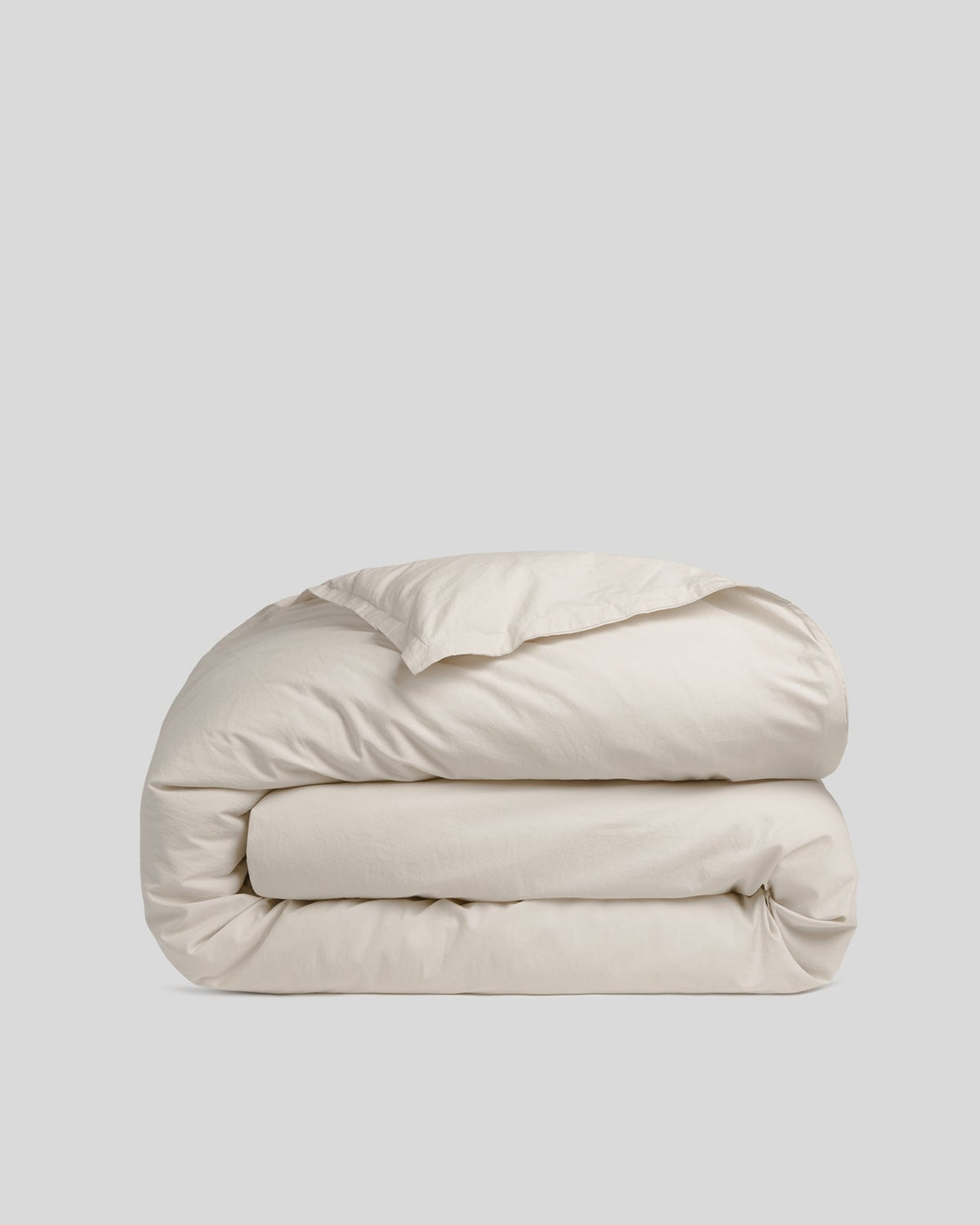 Duvet Cover, Percale (Bone), Lightweight Design for Bedroom Layering, Comforter Covers and Everyday Bedding, 3 Size Options image 1