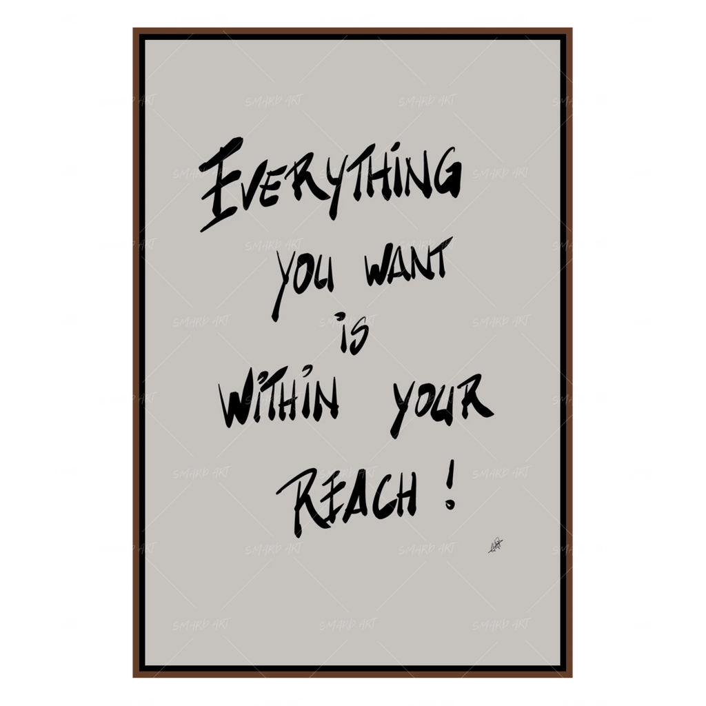 Wall Art Print, Your Reach for Living Rooms, Bedrooms and Home Offices, 4 Size Options, Designed for Gallery Walls and Modern Room Decor image 1