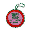 Seasonal Home Decor, Needlepoint Ornament Gossip for Holiday Displays, Shelves and Festive Rooms image 1