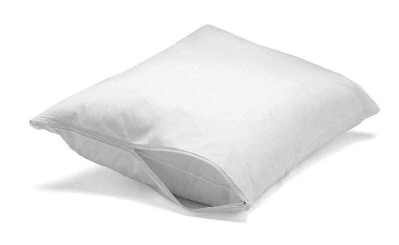 Bed Pillow, Cotton Protector, Machine-Washable Care, Hypoallergenic Comfort for Sleeping, Reading and Bedroom Comfort, 4 Size Options image 1