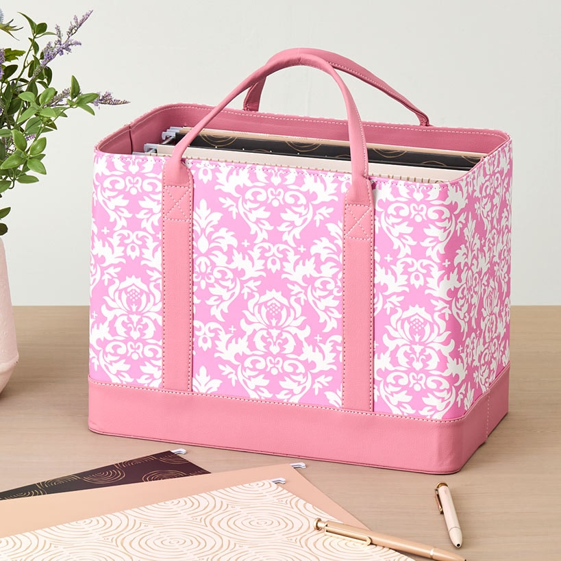 Home Storage Organizer, Chic Portable File Tote for Office for Closets, Shelves and Everyday Organization, 6 Color Options image 1