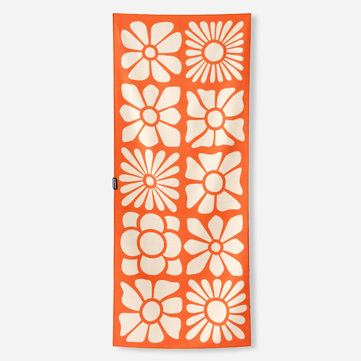 Bath Linen, Original Towel: Big Flowers Expedition Orange for Daily Bathroom Routines and Guest Baths image 1