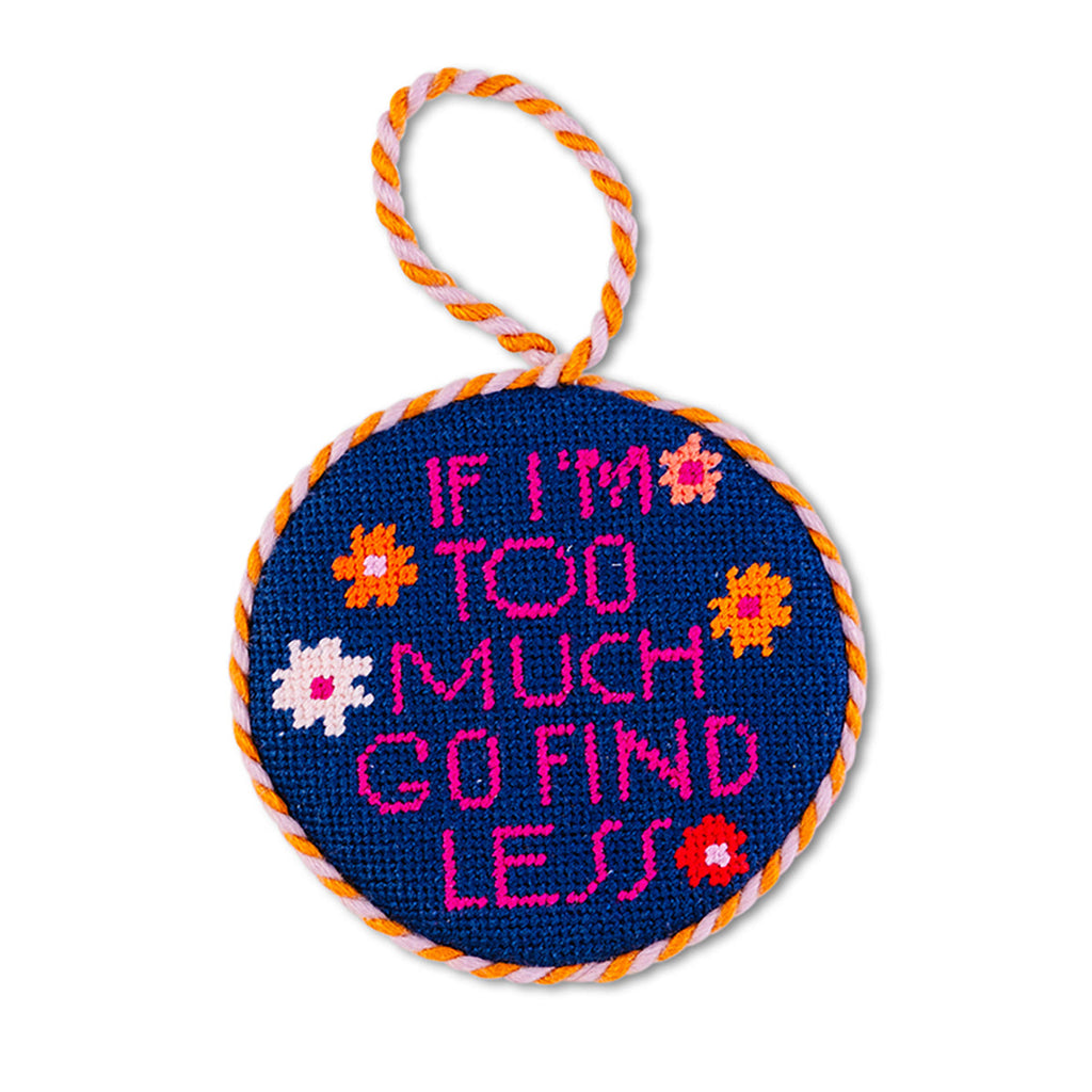 Seasonal Home Decor, Needlepoint Ornament Go Find Less for Holiday Displays, Shelves and Festive Rooms image 1