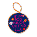 Seasonal Home Decor, Needlepoint Ornament Go Find Less for Holiday Displays, Shelves and Festive Rooms image 1