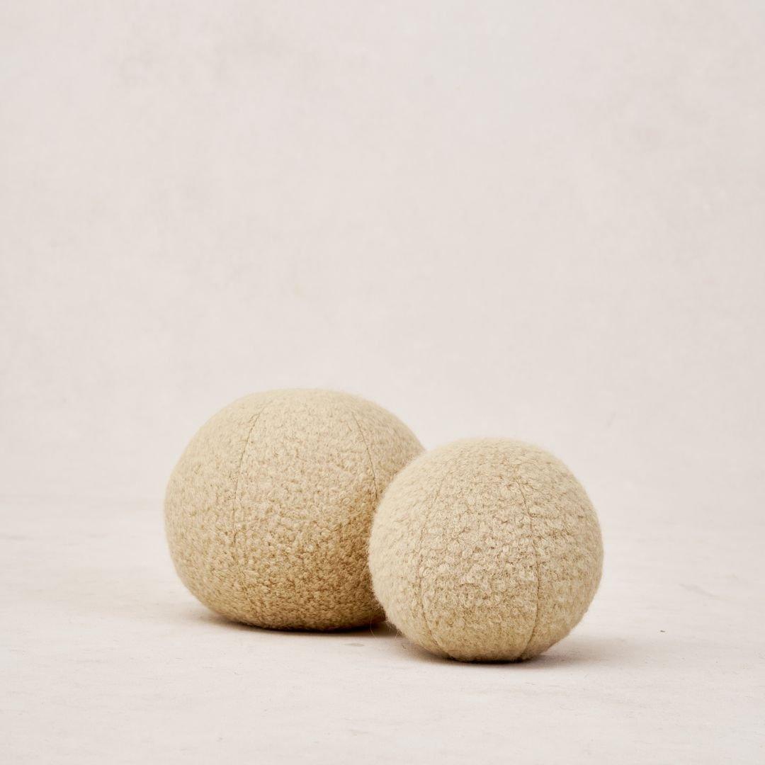 Bed Pillow, Teddy Sphere Beige for Sleeping, Reading and Bedroom Comfort, 2 Size Options, Designed for Everyday Sleep and Guest Room Bedding image 1