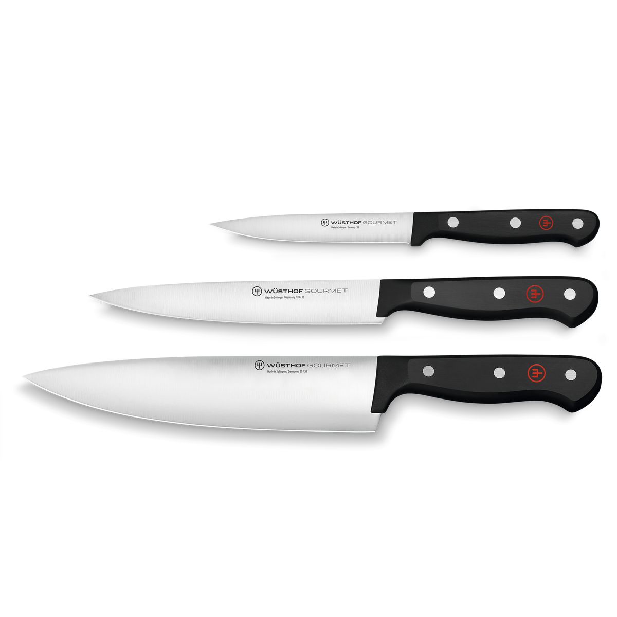 Kitchen Knife Set, Gourmet 3 Piece, Lightweight Design, Stain-Resistant Finish for Everyday Meal Prep and Home Kitchens image 1