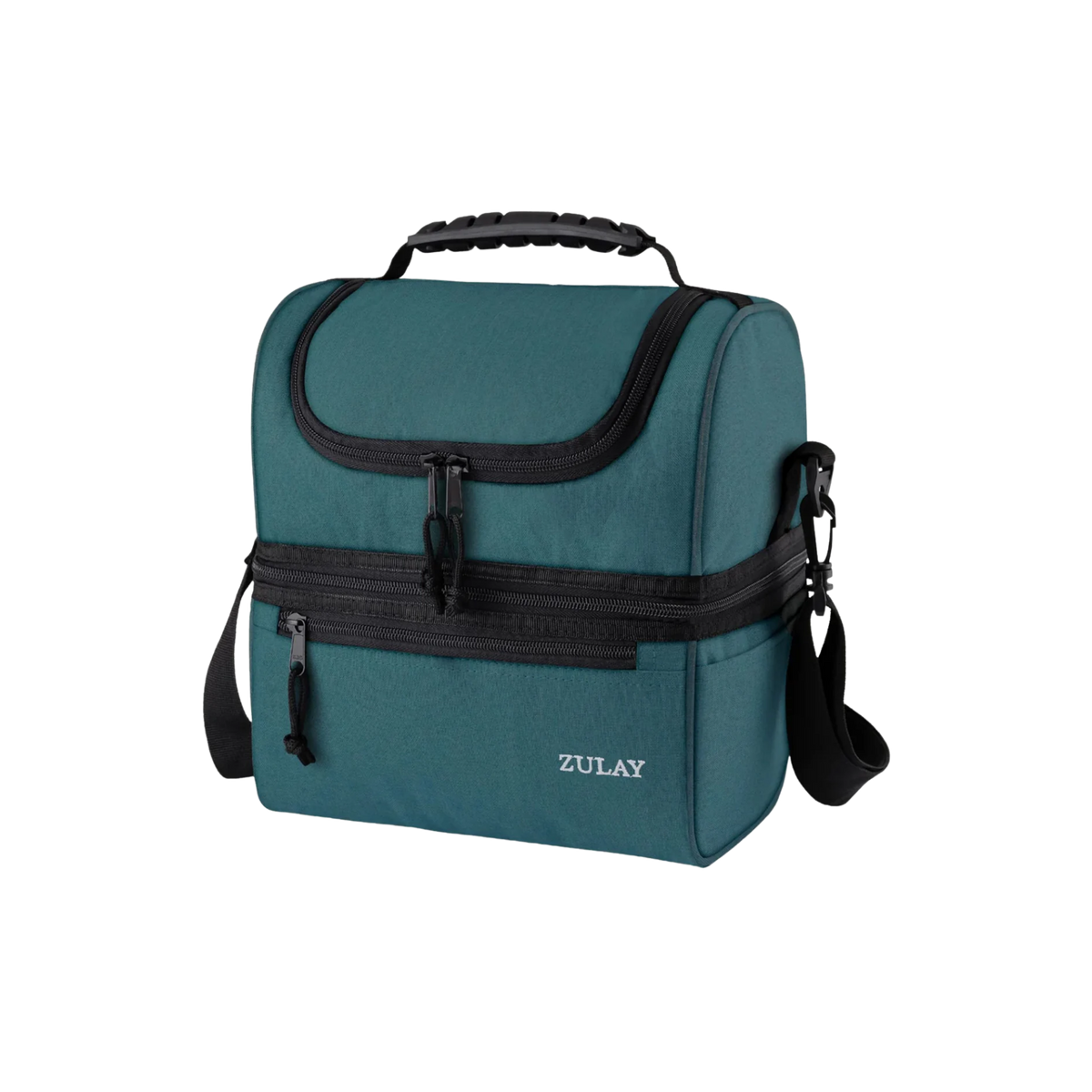 Food Storage Container, 2 Compartment Lunch Box Bag, Adjustable Design for Meal Prep, Leftovers and Kitchen Organization, 14 Color Options image 1