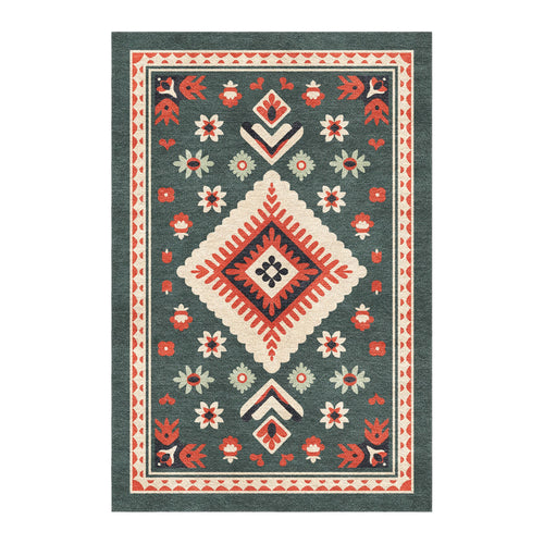 Area Rug, Solano Sage & Terracotta for Hallways, Dining Spaces and Home Decor, 10 Size Options image 1