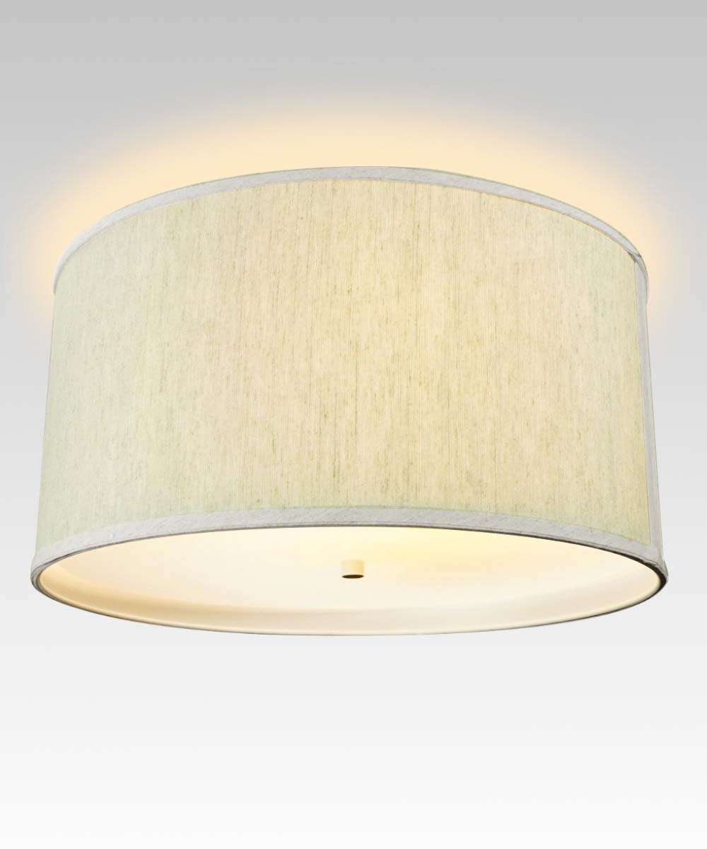 Lamp Shade, 14"W Moderne Flush Mount Conversion Kit for Lamp Replacement, Reading Corners and Living Spaces image 1