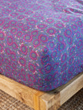 Fitted Sheet, Mix & Match Cotton Plum Dahlia for Everyday Bedding, Bedroom Layering and Guest Beds, 5 Size Options image 1