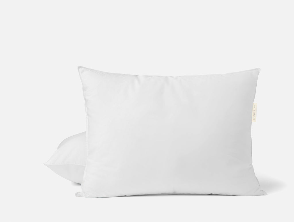 Bed Pillow, Down Feather, Organic Cotton Shell for Everyday Sleep and Guest Room Bedding, 4 Size Options image 1